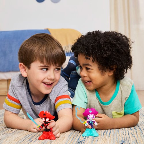 Spidey and his Amazing Friends Water-Webs Pirate Miles Spin Morales & Pirate Ghost-Spider Action Fig