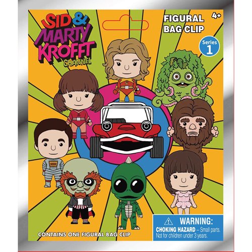 Sid & Marty Krofft Channel Series 1 3D Foam Bag Clip Random 6-Pack