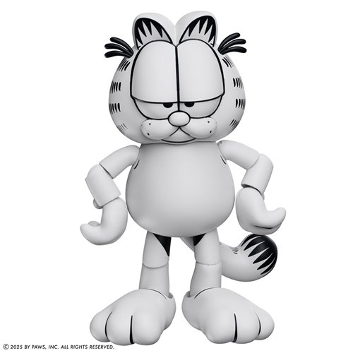 Garfield Black and White Daily Comic Strip Action Figure - Entertainment Earth Exclusive
