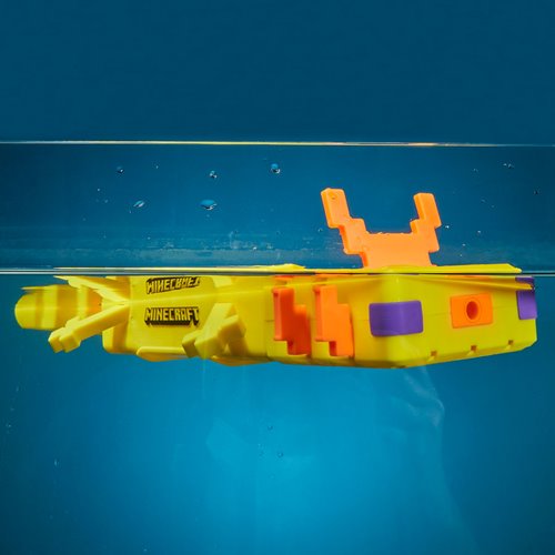 Minecraft Nerf Super Soaker Axolotl Water Blaster