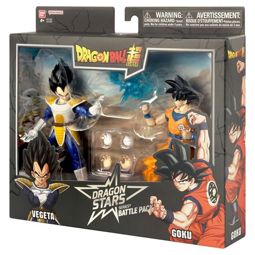 Dragon Ball Dragon Stars Series Battle Pack Vegeta vs Goku Action Figure 2-Pack
