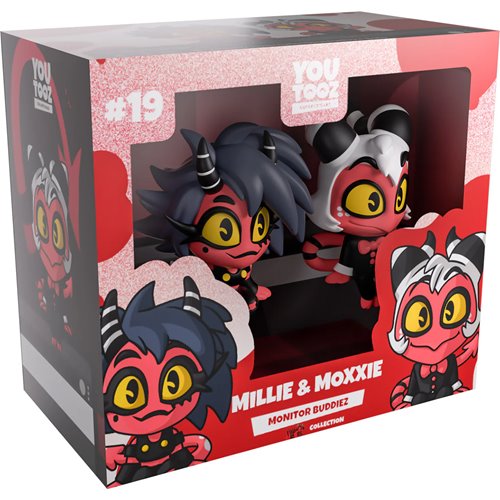 Helluva Boss Collection Millie & Moxxie Monitor Buddiez Vinyl