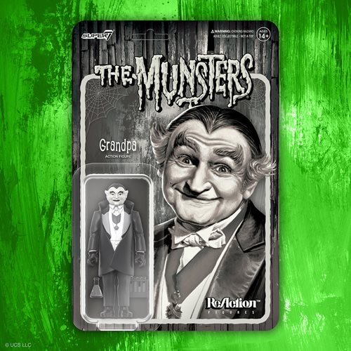 Munsters Grandpa (Grayscale) 3 3/4-Inch ReAction Figure