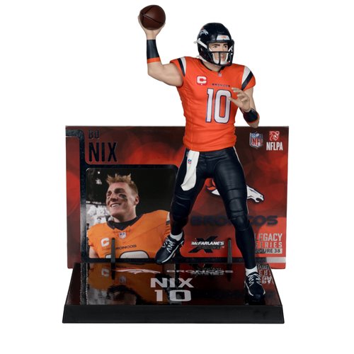 NFL SportsPicks 2025 Denver Broncos Bo Nix 7-Inch Scale Posed Figure