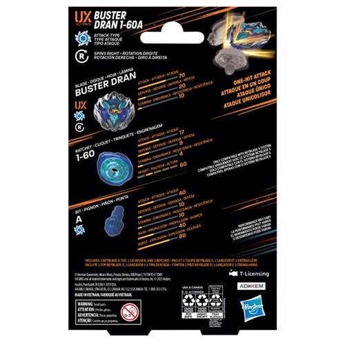 Beyblade X Starter Pack Tops Wave 5 Set of 4