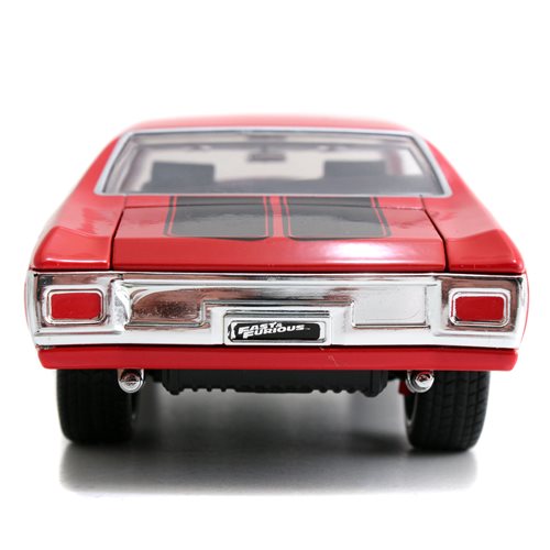 Fast and Furious Dom's Chevy Chevelle SS Glossy Red 1:24 Scale Die-Cast Metal Vehicle