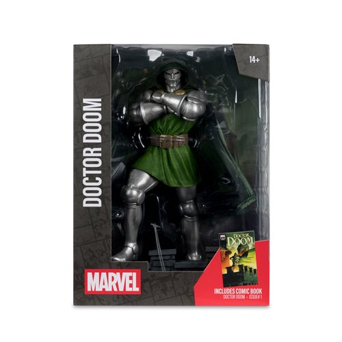 Marvel Wave 8 Doctor Doom #1 1:6 Scale Posed Figure with Scene and Comic