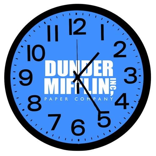 The Office Dunder Mifflin Wall Clock