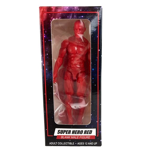 Vitruvian H.A.C.K.S. Super Hero Red Blanks Male Action Figure