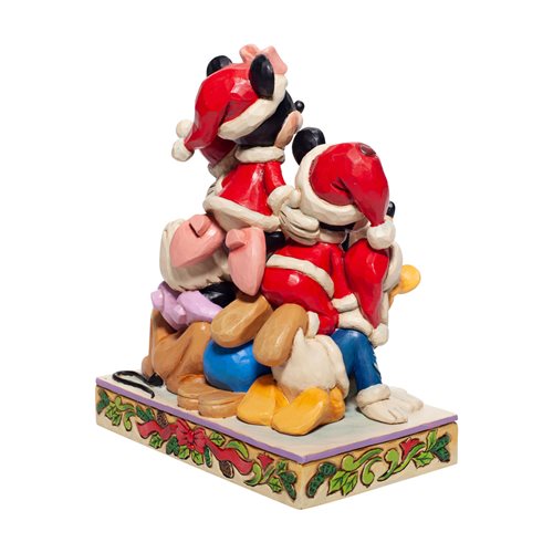 Disney Traditions Mickey and Friends Christmas Statue by Jim Shore