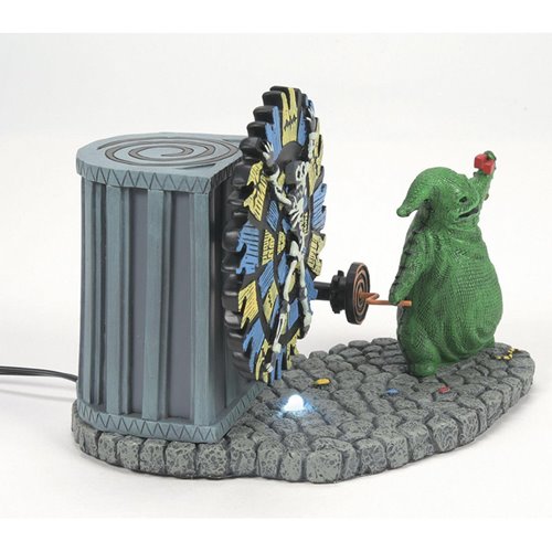 The Nightmare Before Christmas Village Oogie Boogie Gives a Spin Statue