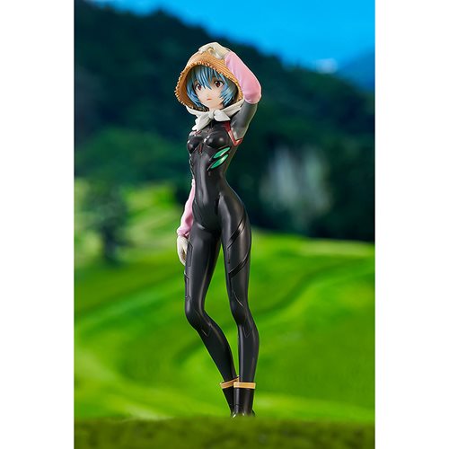 Rebuild of Evangelion Rei Ayanami Farming Version Pop Up Parade Statue