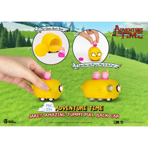 Adventure Time Jake's Amazing Tummy Pull Back Car Series PBC-034 Vehicle Blind Box Case of 6