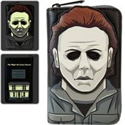 Halloween Michael Myers Cosplay Glow-in-the-Dark Zip-Around Wallet