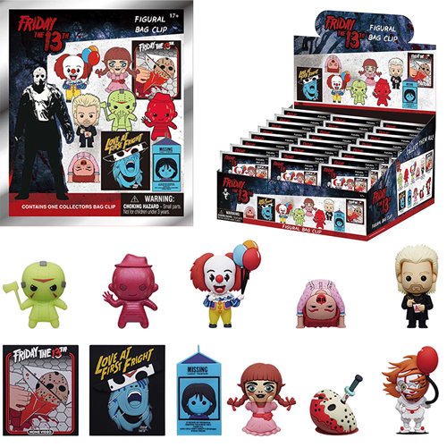 WB Horror Series 9 3D Foam Bag Clip Display Case of 24