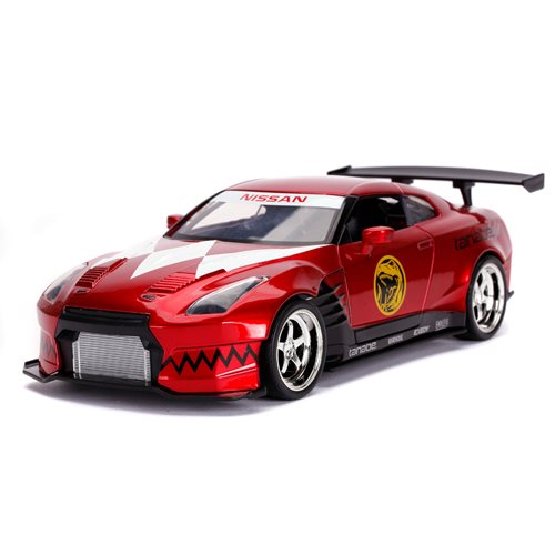 Mighty Morphin Power Rangers Red Ranger 2009 Nissan GT-R 1:24 Scale Die-Cast Metal Vehicle with Figu