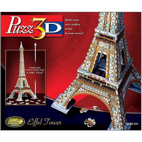 Puzz 3D Puzz3D "EIFFEL TOWER" Puzzle 300 Pieces~ Hasbro~ NEW & FACTORY SEALED! 