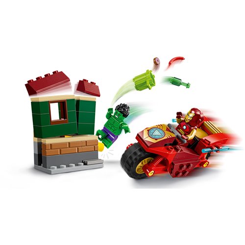 LEGO 76287 Iron Man with Bike and The Hulk