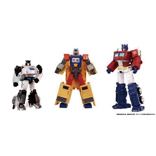 Transformers Dramatic Capture Series DCS-2 Autobot Headquarters Jazz, Mainframe, and Optimus Prime S