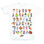 Street Fighter Super Group White T-Shirt - Previews Exclusive