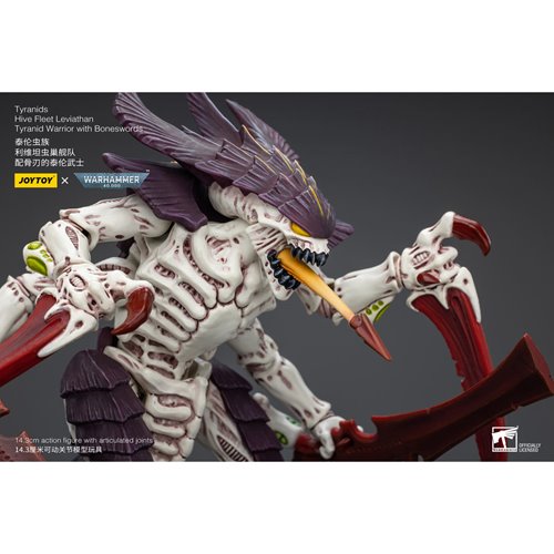Joy Toy Warhammer 40,000 Tyranids Hive Fleet Leviathan Tyranid Warrior with Boneswords 1:18 Scale Ac