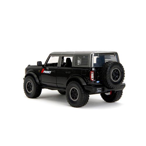 Just Trucks 2021 Ford Bronco 1:24 Scale Die-Cast Metal Vehicle with Tire Rack