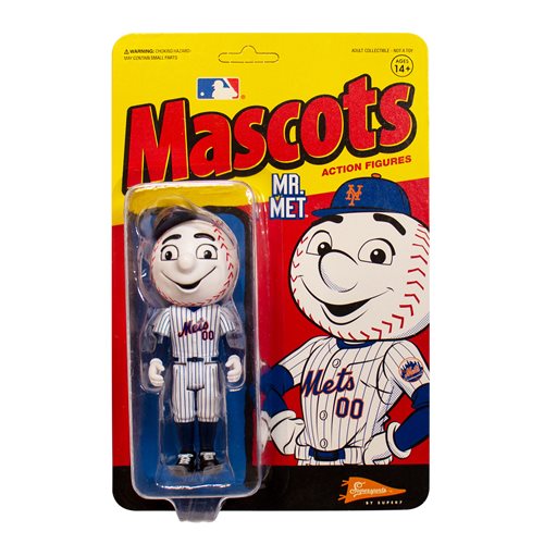 Major League Baseball Mascots Mr. Met (New York Mets) ReAction Figure