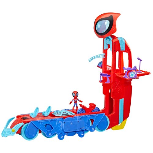 Spider-Man Spidey and His Amazing Friends Spider Crawl-R Mobile Team HQ Playset