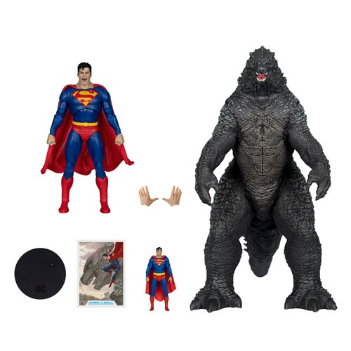 DC Multiverse Superman vs. Godzilla Megafig Justice League vs. Godzilla vs. Kong Action Figure 2-Pac