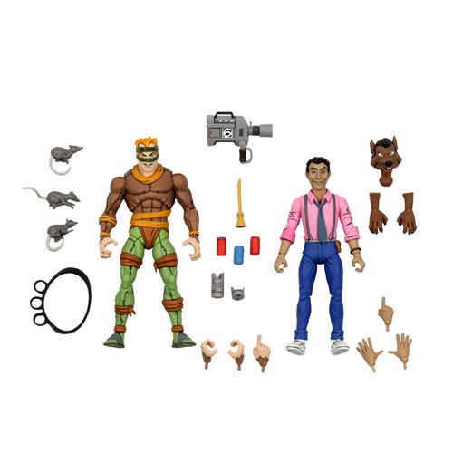 Teenage Mutant Ninja Turtles (1987 Cartoon) Rat King & Vernon 7-Inch Scale Action Figure 2-pack