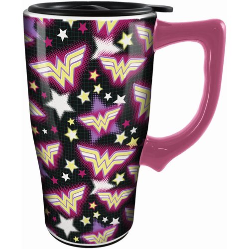 Wonder Woman Logo 18 oz. Travel Mug