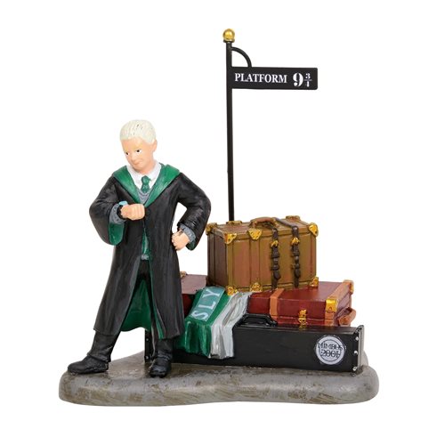 Harry Potter Village Draco Waits at Platform 9 3/4 Statue