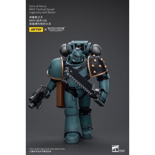 Joy Toy Warhammer 40,000 Sons of Horus MKIV Tactical Squad Legionary with Bolter 1:18 Scale Action F
