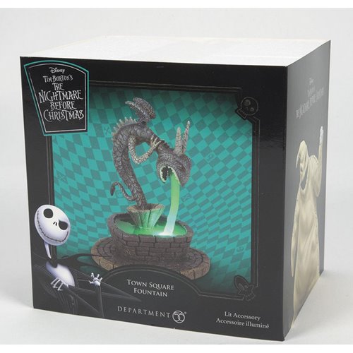 The Nightmare Before Christmas Village Town Square Fountain Statue