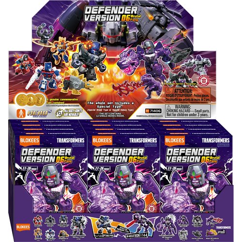 Transformers Defender Version 06 Brutal Fang Mini Model Kit Display of 12