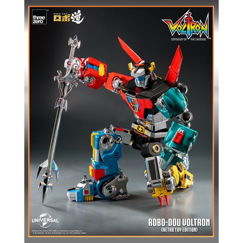 Voltron: Defender of the Universe Voltron Retro Toy Edition ROBO-DOU Action Figure
