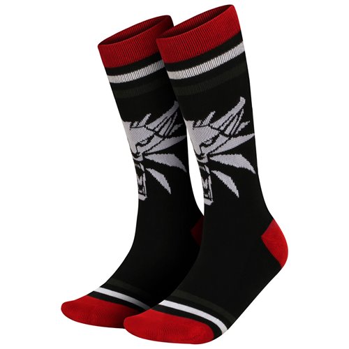 The Witcher 3 White Wolf Socks - Entertainment Earth