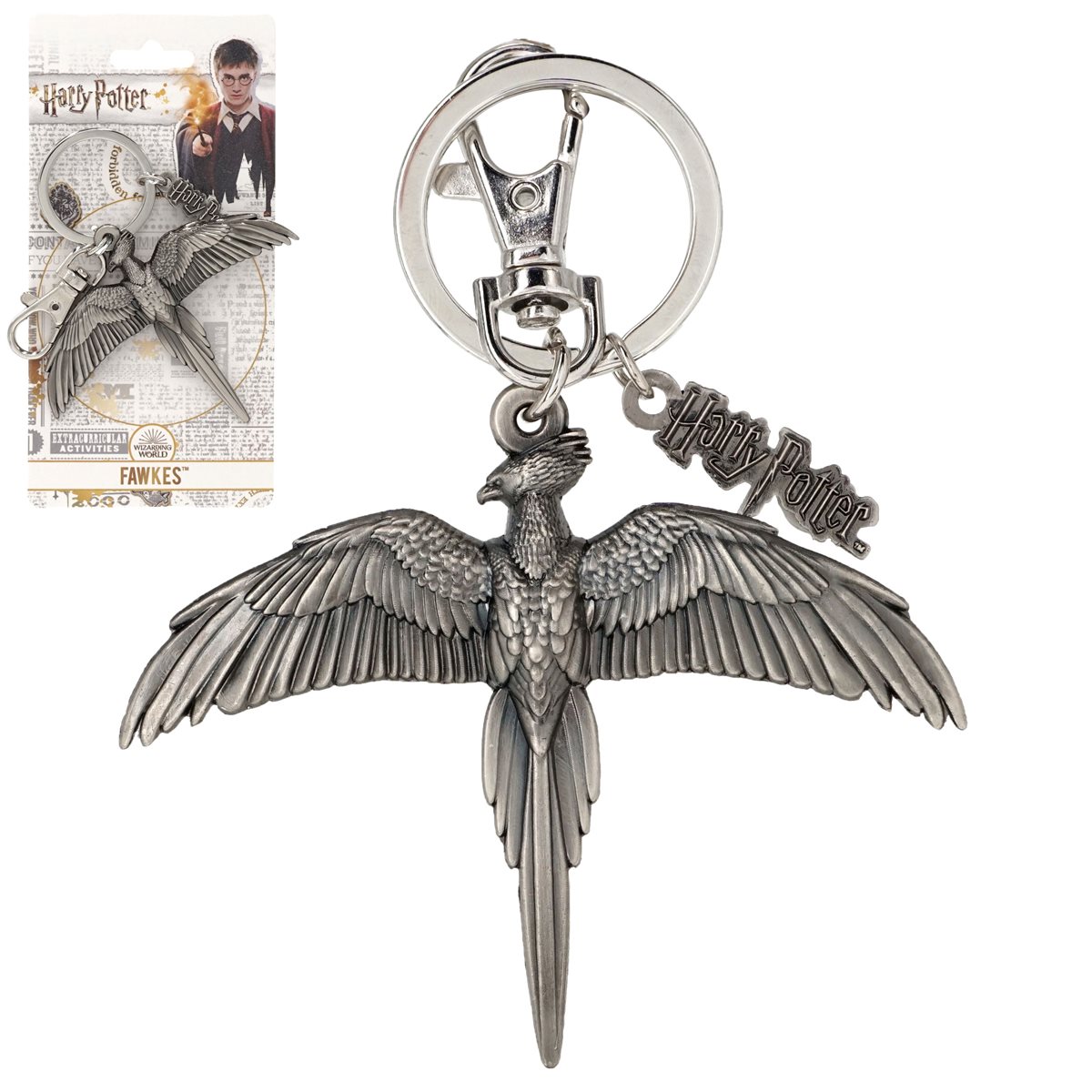 Harry Potter Deathly Hallows Pewter Key Ring keychain 