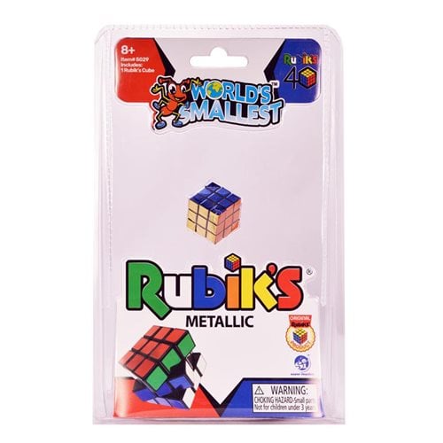 World's Smallest 40th Anniversary Metallic Rubik's Cube Game