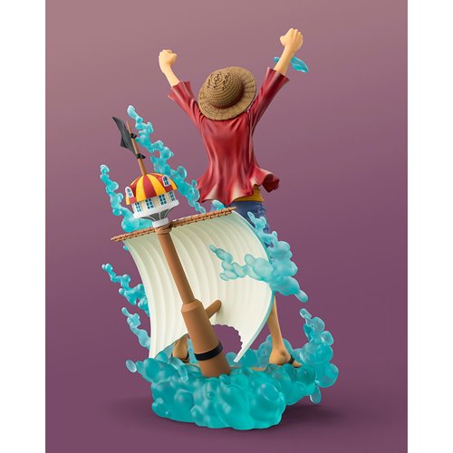 One Piece STARtune Monkey D Luffy Setting Out For The New World FiguartsZERO Statue