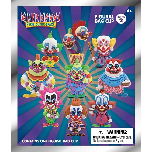 Killer Klowns From Outer Space Series 2 3D Foam Bag Clip Display Case of 24