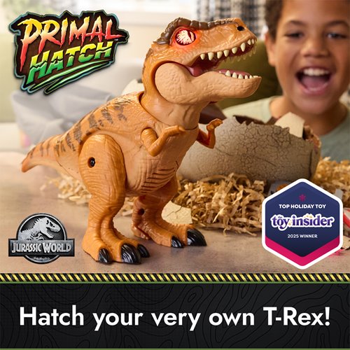 Jurassic World Primal Hatch T. Rex Hatching Interactive Action Figure