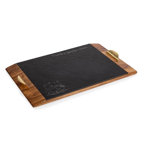 Winnie the Pooh Covina Acacia and Slate Black with Gold Accents Serving Tray