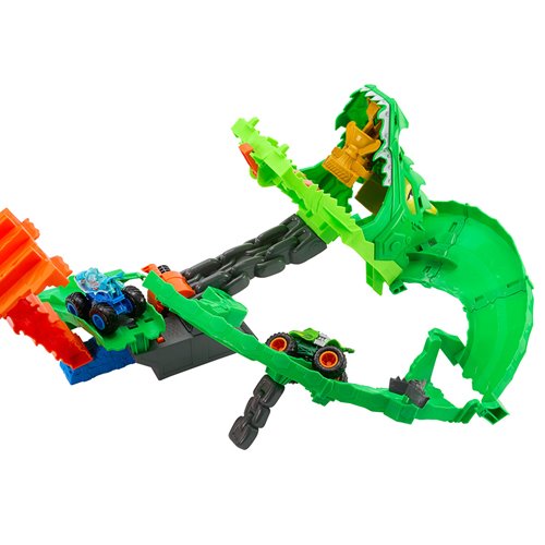 Hot Wheels Monster Trucks Sharks vs. Dinos Dragon Demolition Playset