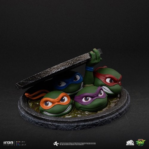 Teenage Mutant Ninja Turtles (1990) Movie Poster Sewer MiniCo Vinyl Figure - Entertainment Earth Exc