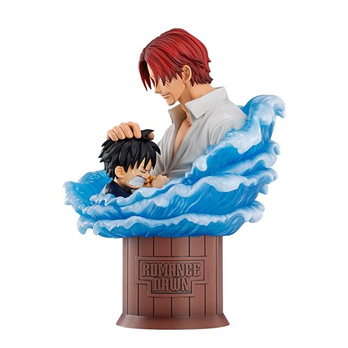 One Piece Shanks and Monkey D. Luffy Red Hair Pirates Ichibansho Statue