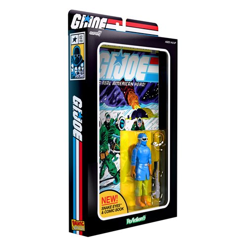 G.I. Joe Snake Eyes Skybound Comic Box Series #2 3 3/4-Inch ReAction+ Figure