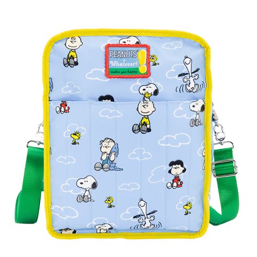 Peanuts Color Block Denim and Canvas Reversible / Convertible Crossbody Bag