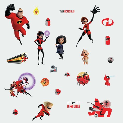 Incredibles 2 Peel and Stick Wall Decals