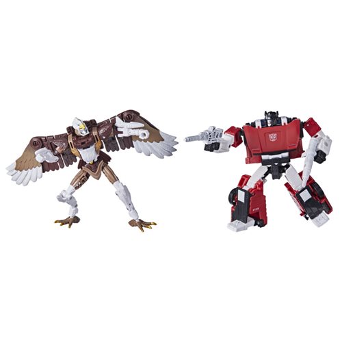 Transformers Generations Kingdom Battle Across Time Collection Deluxe Class WFC-K42 Sideswipe and Ma